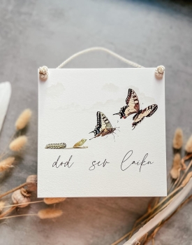Wooden decor "Give yourself time"